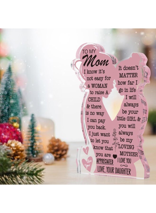 jaexest "Best Mom Ever" Acrylic Plaque Gift | Heartfelt 5x3 inch Decorative Sign for Mother's Day, Birthday, or Appreciation - Image 3